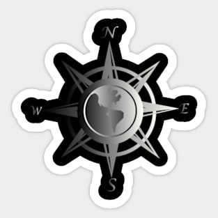 Compass rose with cardinal points Sticker